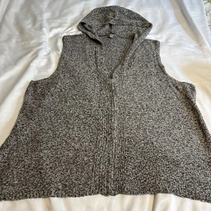 Chaleco J Jill con Capucha Cremallera Frontal Brezo Negro Y Gris 2XL - Imagen 1 de 8