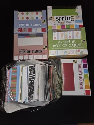 DCWV Cards w/Envelopes Spring Embossed Card Stock Solid Assorted Scrapbooking - Image 1 of 4