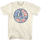 Carroll Shelby Cobra Sports Race Car American Flag Logo Men's T Shirt