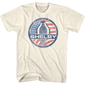 Camiseta para hombre Carroll Shelby Cobra deportivo coche de carreras bandera estadounidense logotipo - Imagen 1 de 5