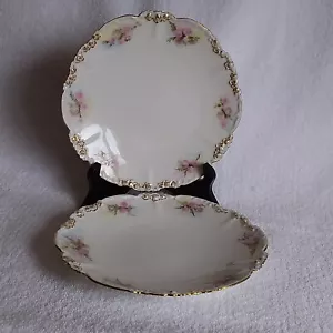 Jean Pouyat Limoges J.P.L France 2 Antique Plate 1890-1902 - Picture 1 of 11