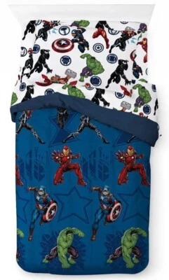 Marvel Avengers "Jump Start" Kids Twin Bed Set-W7513606834 - Image 1 of 4