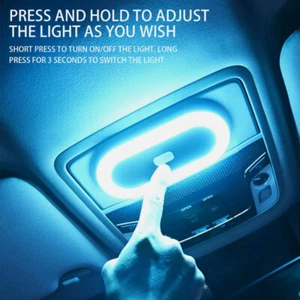 Magnetic LED Light Car Interior Accessories Atmosphere Lights Bright Lamp Kit - Picture 1 of 10