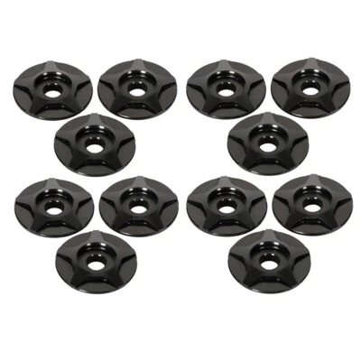 Arandelas de borde tapones de color carenado completo CNC negro 12X para HONDA GROM 2022-2024 Foto 1 de 4