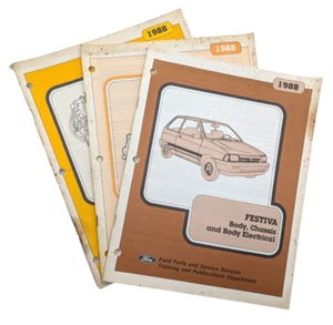 1988 Ford Festiva Training Manuals (3 Book Set) - Picture 1 of 8
