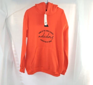Sudadera con capucha Adidas para hombre manga larga rojo brillante naranja grande - Imagen 1 de 6