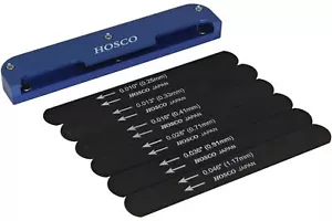 Hosco Compact schwarze E-Gitarre 010-046 Mutterfeilen-Set mit Aluminiumhalter - Bild 1 von 4