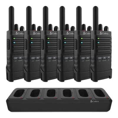 Cobra PX650-BCH6 6-Pack Professional Business 2 Way FRS Walkie Talkie Radios - Image 1 of 4