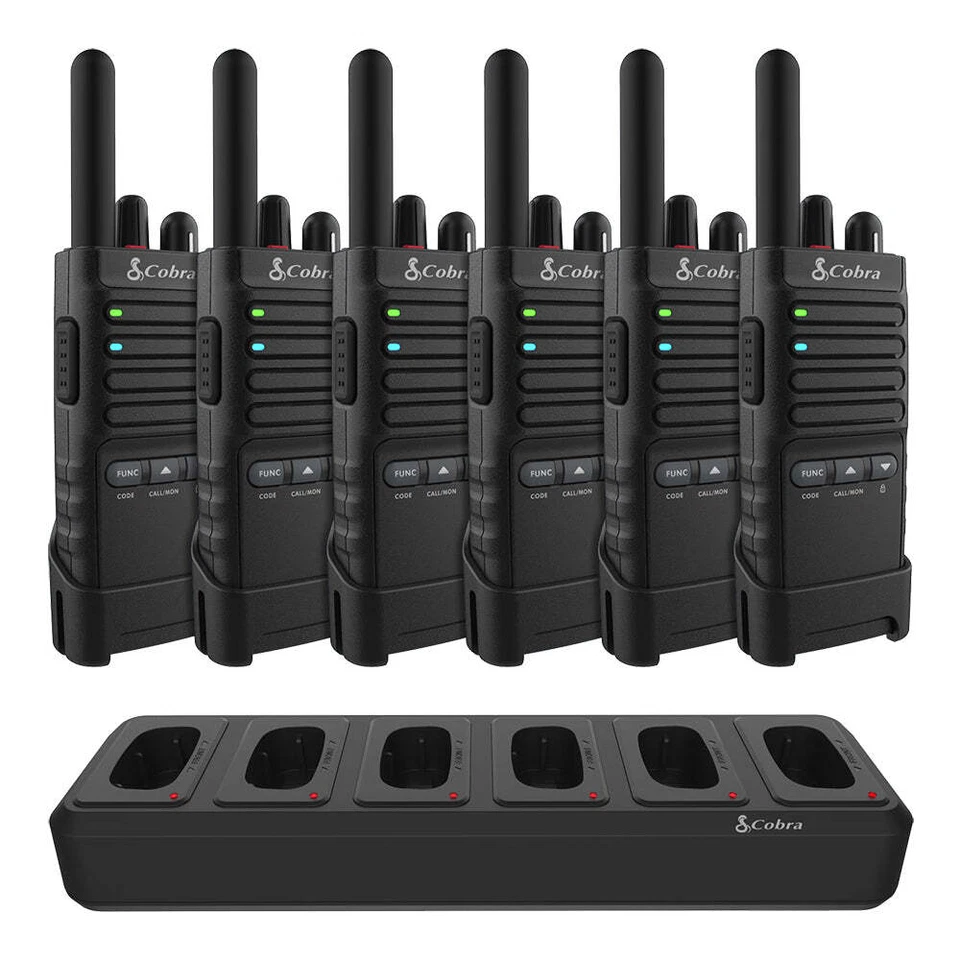 Cobra PX650-BCH6 6-Pack Professional Business 2 Way FRS Walkie Talkie Radios - Image 1 of 4