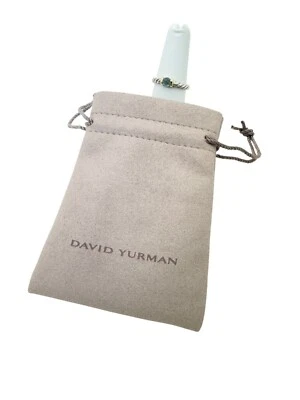 David Yurman Anillo Apilable Cuentas Topacio Azul Cable Oro Esterlina 14k Talla 6 Bolsa Foto 1 de 4