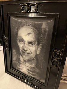 Gemmy Halloween 15x12 Haunted Talking Portrait Face Skull Motion Sensor - Picture 1 of 4