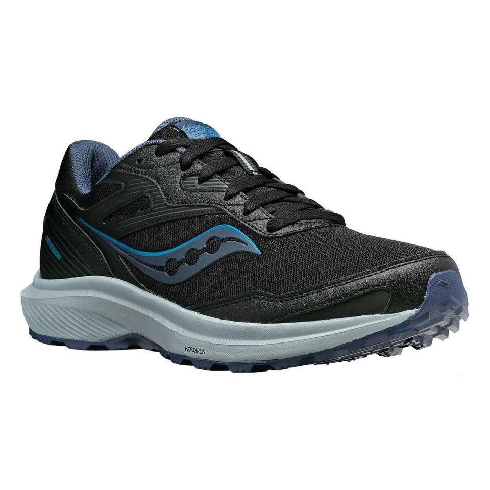 Saucony Men's Cohesion TR 16 Low Trail Running Shoes Black/Blue Mist Size 11
