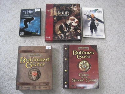 IBM-PC 5 game lot: Baldur's Gate & Sword Coast, FF VII, 11th Hour, Thief - Image 1 of 4
