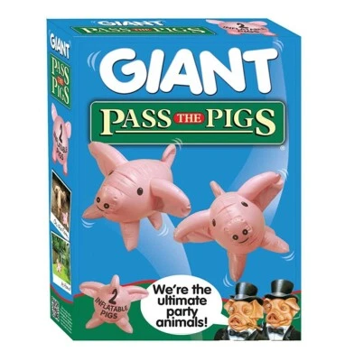 WINNING MOVES Giant Pass the Pigs cerdo gigante juego cerdo juego infantil inglés