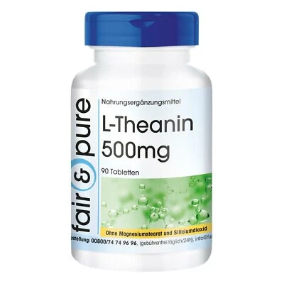 EQUO E PURO L-teanina 500 mg - 90 compresse - aminoacido adattogeno - vegan | fair & pure