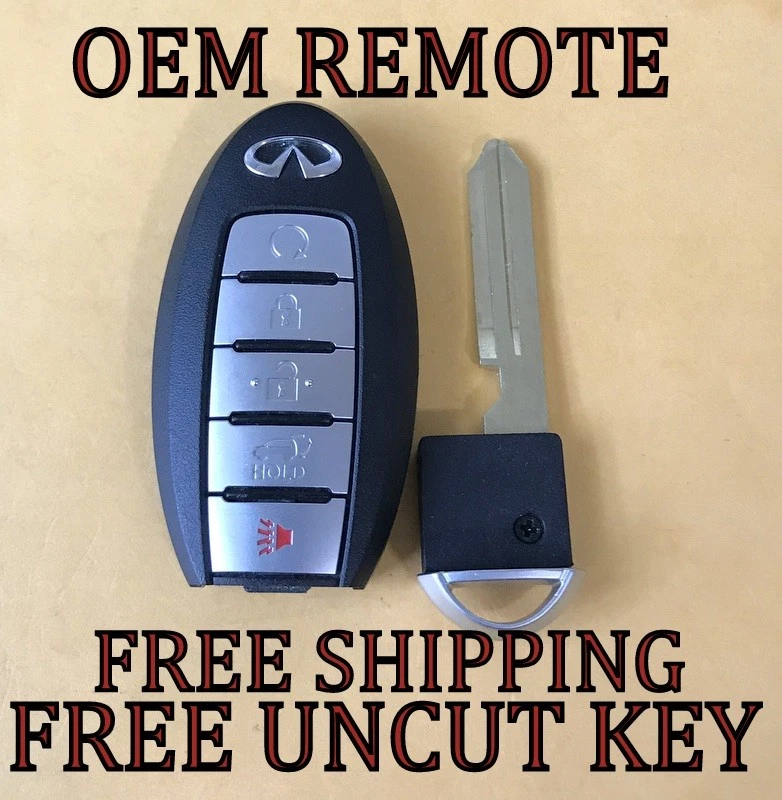 OEM 14-24 INFINITI QX80 SMART KEY PROXIMITY REMOTE FOB 285E3-1LA5A CWTWB1G744 - Image 1 of 4