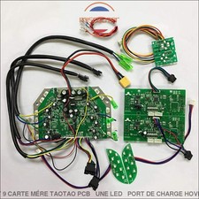 Kit complet 9 CARTE MÉRE TAOTAO PCB + led + port de charge HOVERBOARD 6.5/8/10"
