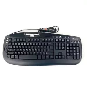 MICROSOFT Digital Media KEYBOARD USB Multimedia 1.0A Model 1031 Wired Black - Picture 1 of 5