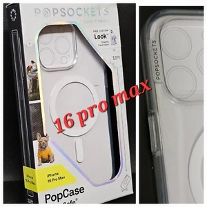 PopSockets IPhone 16 Pro Max case 6.9" - Clear - Picture 1 of 2