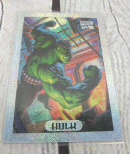 The Hulk 4/10 Silver Holofoil Card 4 of 10 1994 Fleer Marvel Masterpieces Holo - Picture 1 of 1