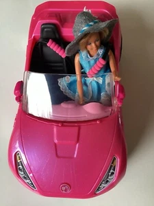 Mattel Barbie Hot pink Glitzer Glam Cabrio mit Puppe - Bild 1 von 20