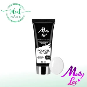 Polygel Molly Lac n. 02 "White", senza HEMA/Di-HEMA 30 ml - Foto 1 di 3