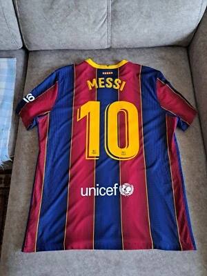 FC BARCELONA Leo Messi Player Jersey Shirt Trikot Home Original XL NIKE NEW - Imagen 1 de 4