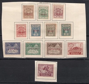 POLAND, OFFICIAL IN TURKEY (LEVANT) YV # 1/12, COMPLETE SET ON SHEET ALBUM, MH - Picture 1 of 1