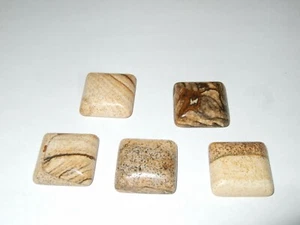 - Cabochon Stein Kristalltherapie - LANDSCHAFT quadratisch 16 mm - Bild 1 von 1