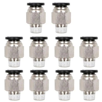 10Pcs Pneumatic OD 5/16" Tube x 1/4" NPT Male Connector Push to Connect fitting - Image 1 of 4