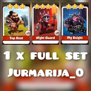 1 x  Warriors Set Cards :-  Coin Master Cards :- warriors :- pig knight