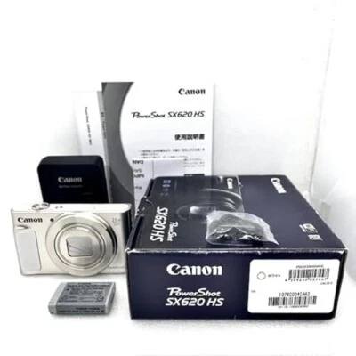 NEAR MINT Canon PowerShot SX620 HS White 20.2MP 25x zoom Optical Zoom Digital JP - Image 1 of 4