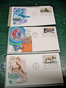 WILDLIFE CONSERVATION FIRST DAY OF ISSUE 1972 & SKYLAB II 1974 - Picture 1 of 5