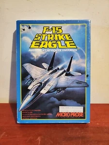 F-15 Strike Eagle Tandy PC 3.5 Inch Floppy Disc in Big Box w/ Manual - Picture 1 of 4