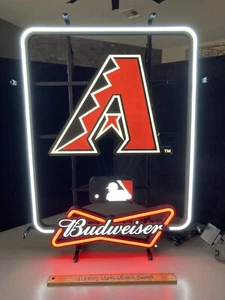 Budweiser Arizona Diamond Backs MLB Baseball LED Licht Bier Schild keine Neonknospe - Bild 1 von 6