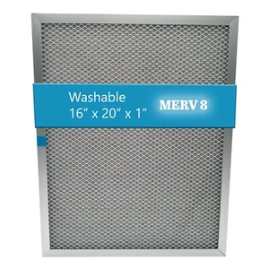 wioAIR Washable Furnace AC Air Filter, MERV 8, (16"x20"x1") - Picture 1 of 5