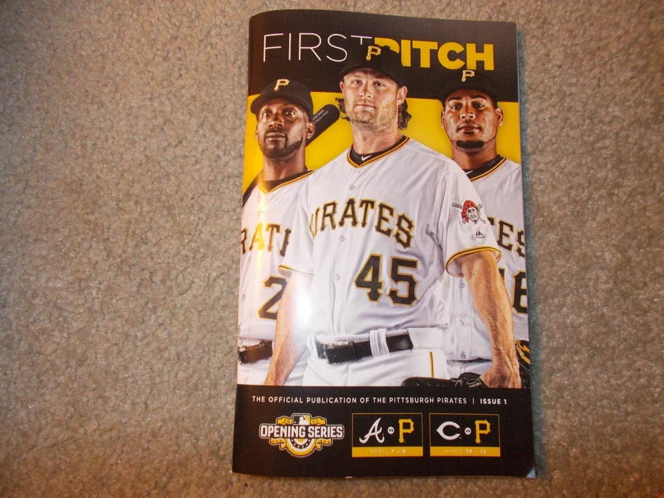 2017 Opening Day Pittsburgh Pirates Game Program First Pitch McCutchen Cole - Image 1 of 1