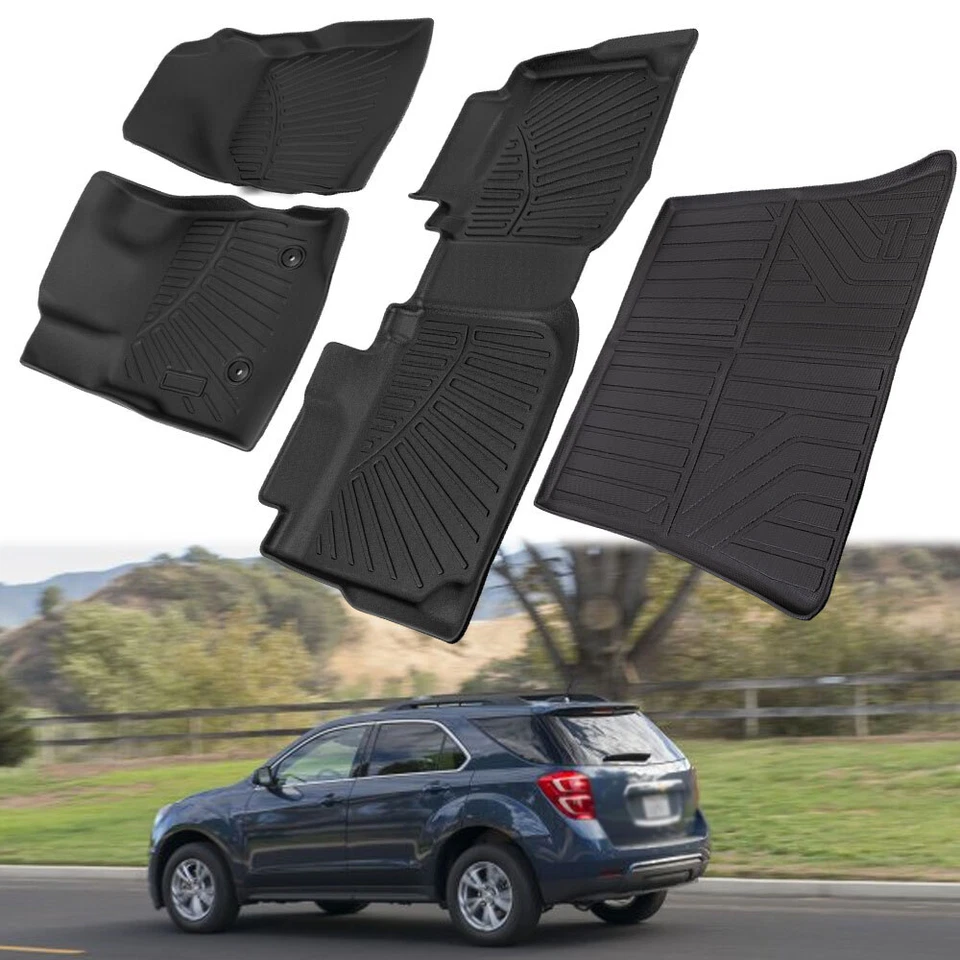 All-Weather Floor Mats Cargo Liners For 2012-2017 Chevrolet Equinox GMC Terrain Foto 1 de 4