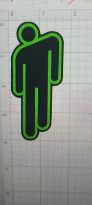 Billie Eilish Sticker Vinyl Weatherproof Sticker Decal Laptop 4" x 1.75"