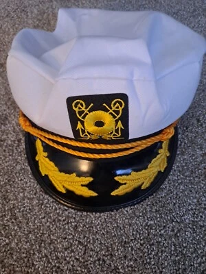 Шляпа капитана лодки белое золото для взрослых - Изображение 1 из 3