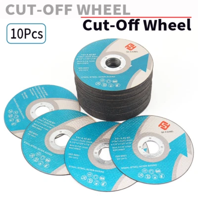 10Pcs 4-1/2 Inch Angle Grinder Cutting Blade Disc Cut Off Wheel For Metal Steel - Image 1 of 4