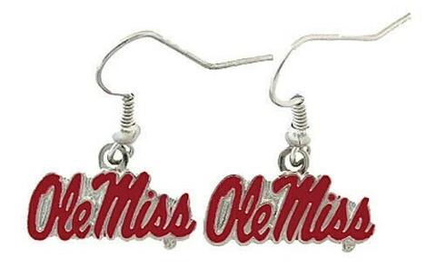 OLE MISS MISSISSIPPI REBELS NCAA TEAM LOGO DANGLE EARRINGS BY AMINCO FREE SHIP Cover