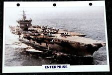 Lot de 9 c photos de porte-avions USS Enterprise & Abraham Lincoln