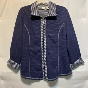 Giacca Weekend by Chico taglia 2 blu zip - Foto 1 di 9