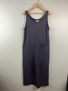 Madewell MWL Women Superbrushed Pull-On Jumpsuit Size MD Gray Sleeveless Relaxed - Picture 1 of 9