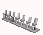 1/25 3D bougie d'allumage boot connecteur échelle kit modèles pièces (8 bottes)