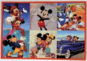 Disney Mickey Mouse & Minnie Mouse POGS 6 Milchkappen Sammlerstücke Brandneu - Bild 1 von 1
