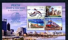 2024 Perth Stamp & Coin Show (Perth Skyline) Mini Sheet - Day Two 10am 144/480