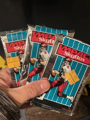 1994 Skybox Impact NFL Football Cards 3 Packs SEALED - Image 1 of 2