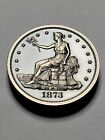 1873 Cc Trade Dollar Tribute ? 2 Troy Ounces - Antique - Gorgeous Coin (Z4)